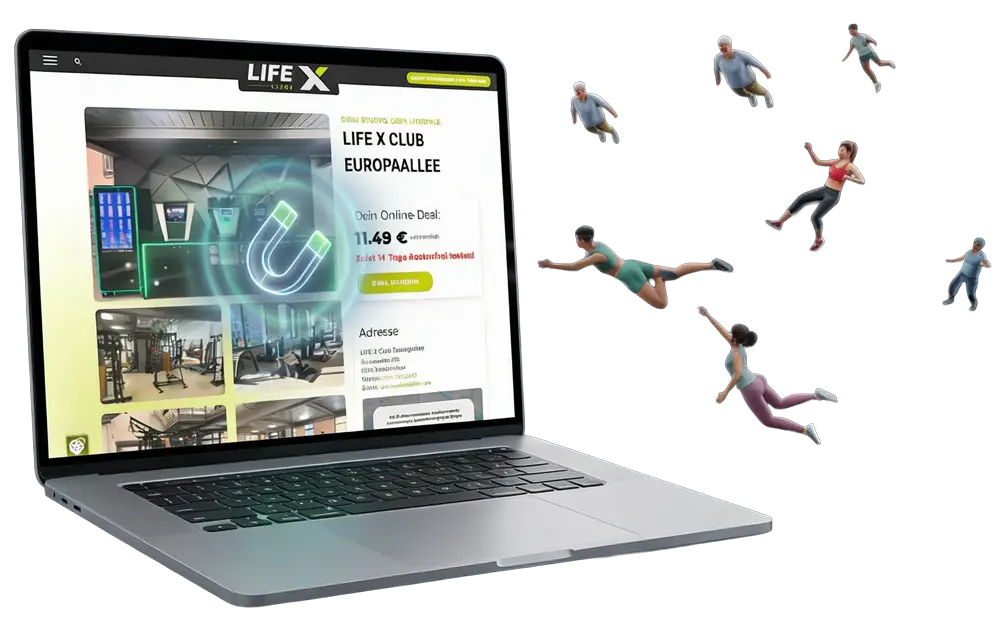 Premium Fitnessstudio Webseite Mockup