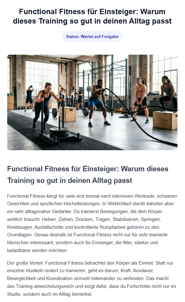 Functional Fitness für Einsteiger: Warum dieses Training so gut in deinen Alltag passt